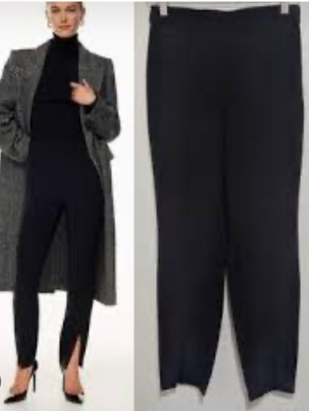 Babaton jotham Black Slim Ankle Crop Pants 12